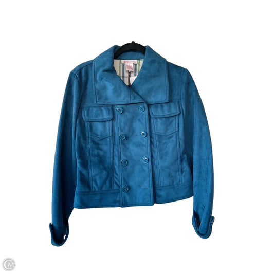 Jacket Moto By Nine And Company In Blue, Size: M