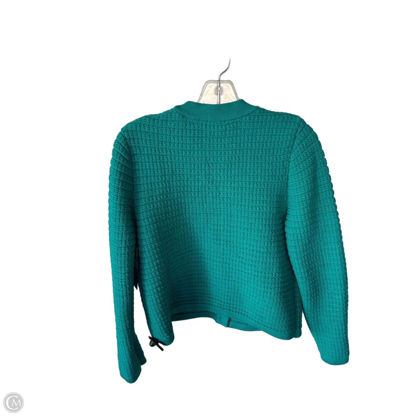 Sweater Cardigan By Talbots In Green, Size: Lp