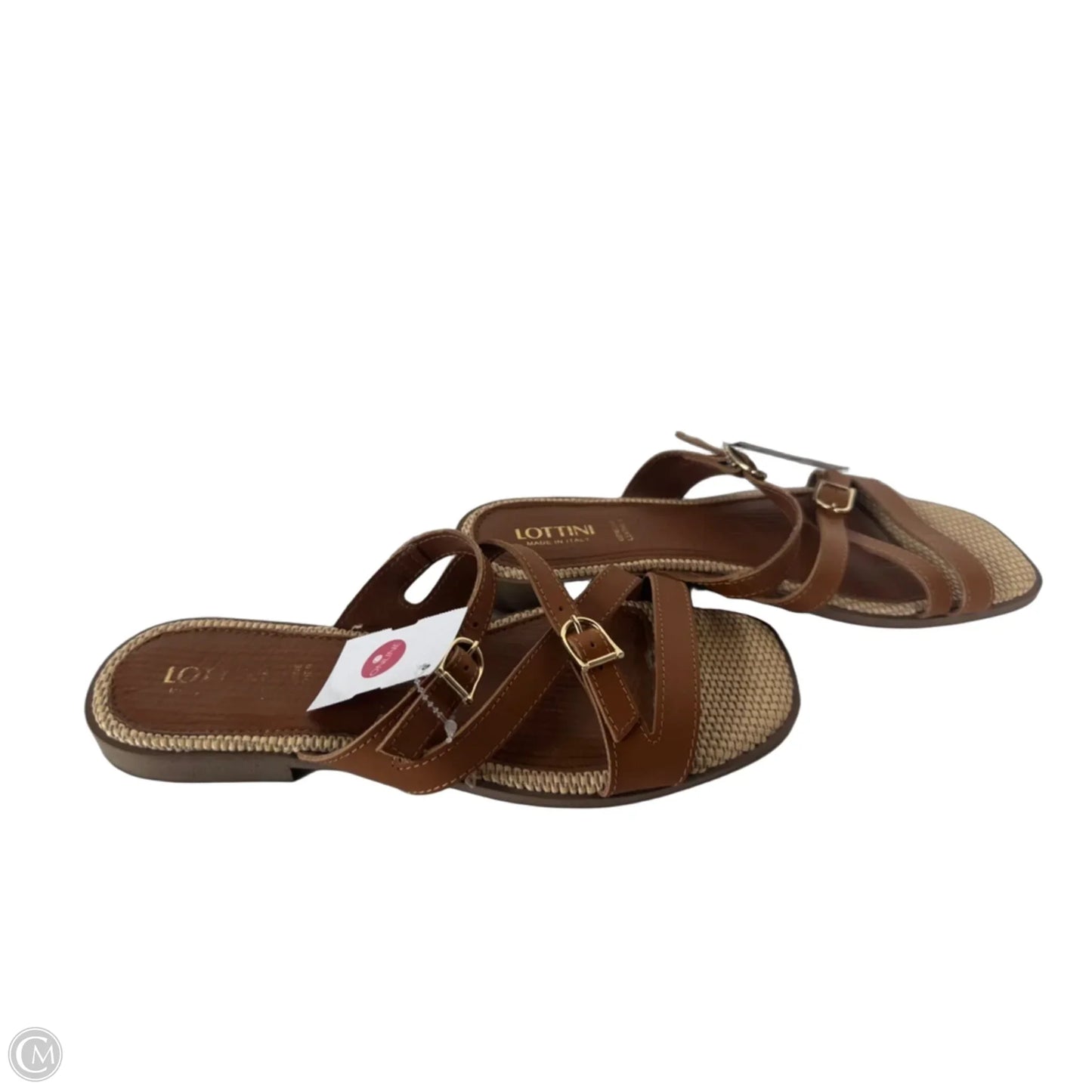 Sandals Flats By Cmc In Brown, Size: 9.5