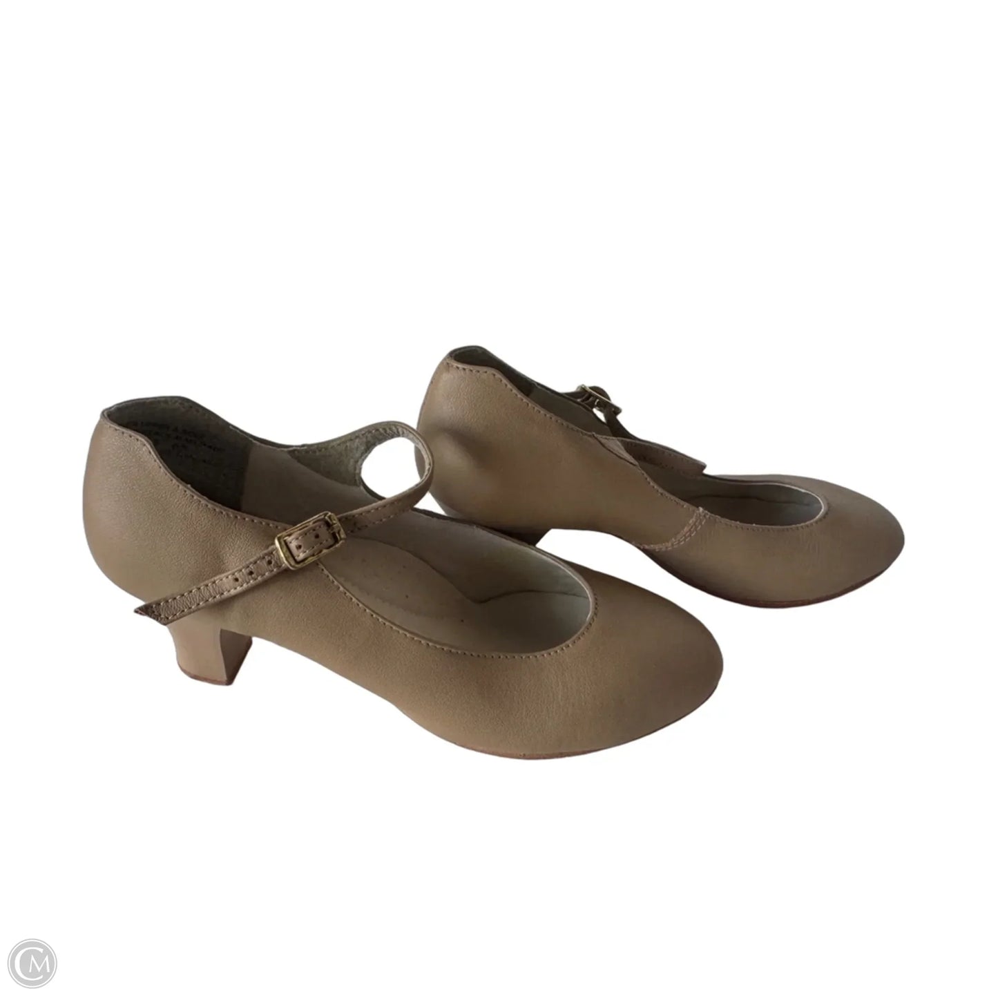 Shoes Heels Block By Capezio In Tan, Size: 6.5