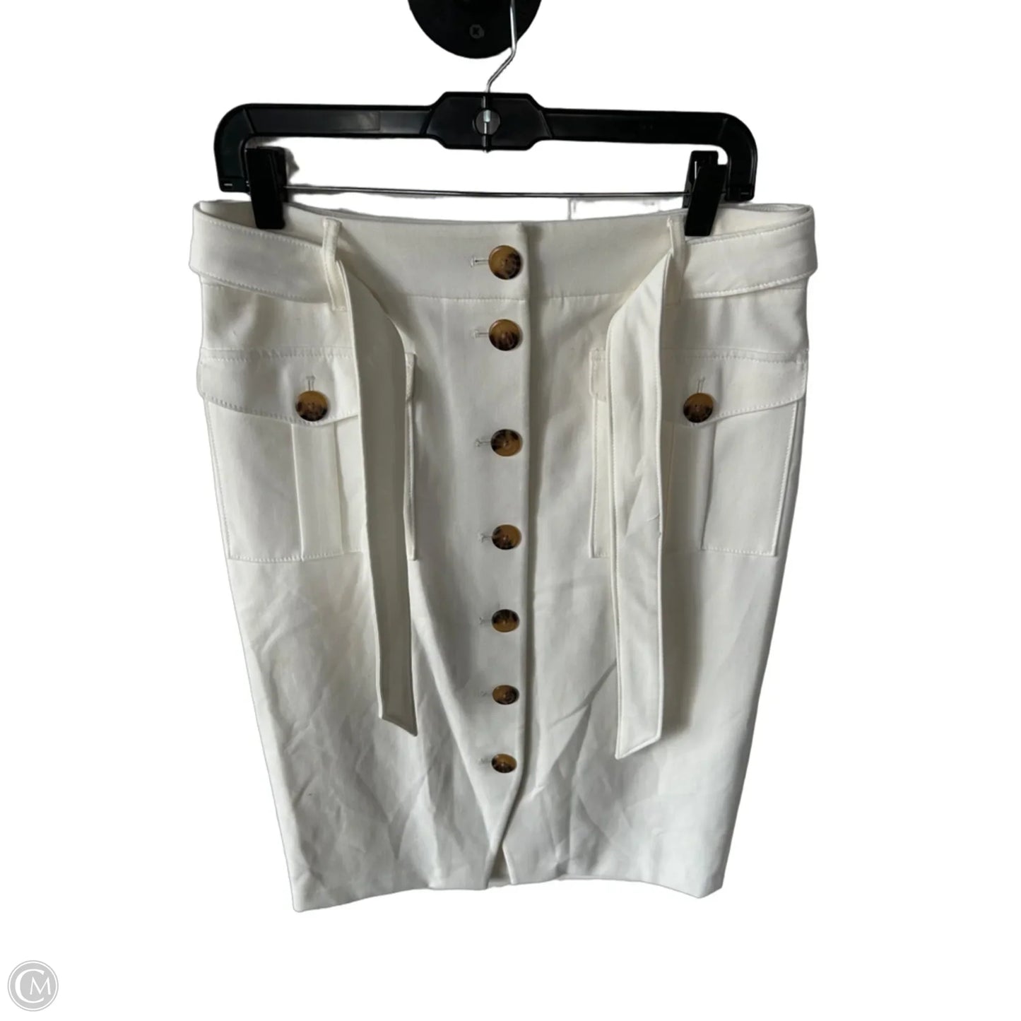 Skirt Midi By White House Black Market In Cream, Size: 10