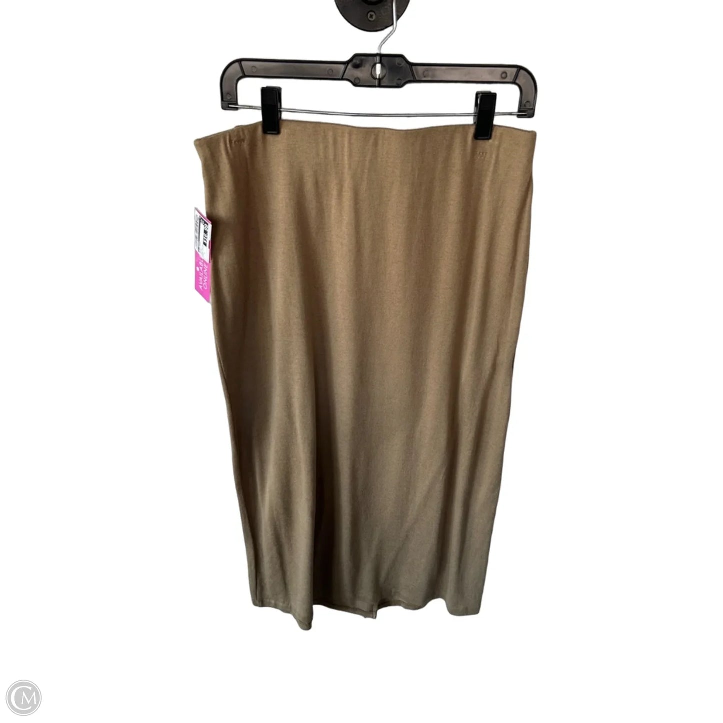 Skirt Midi By T Tahari In Brown, Size: L