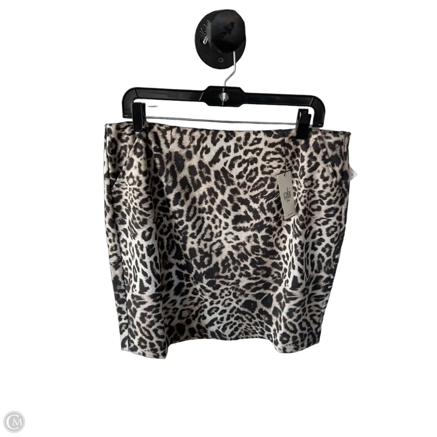Skirt Mini & Short By Cabi In Leopard Print, Size: 14