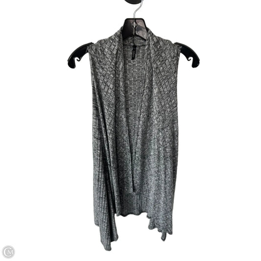 Vest Sweater By Clothes Mentor In Grey, Size: L