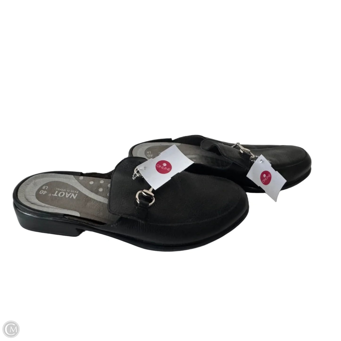 Shoes Flats By Naot In Black & Silver, Size: 9.5