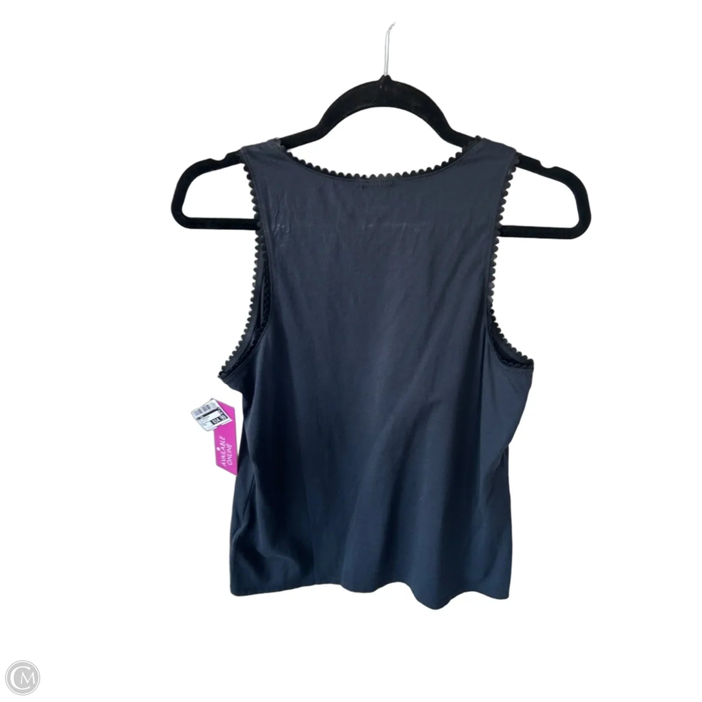 Top Sleeveless By J. Crew In Black & Blue, Size: M