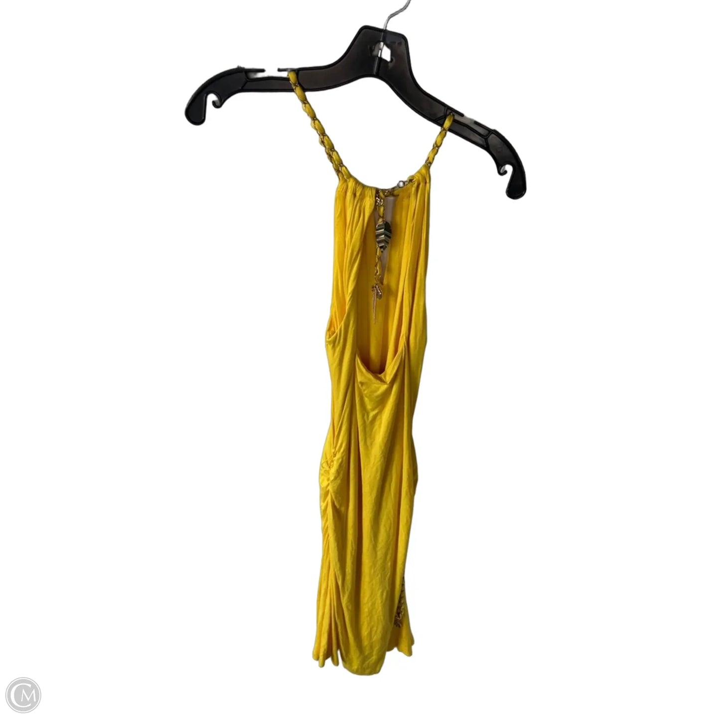 Dress Casual Midi By Cache In Yellow, Size: M
