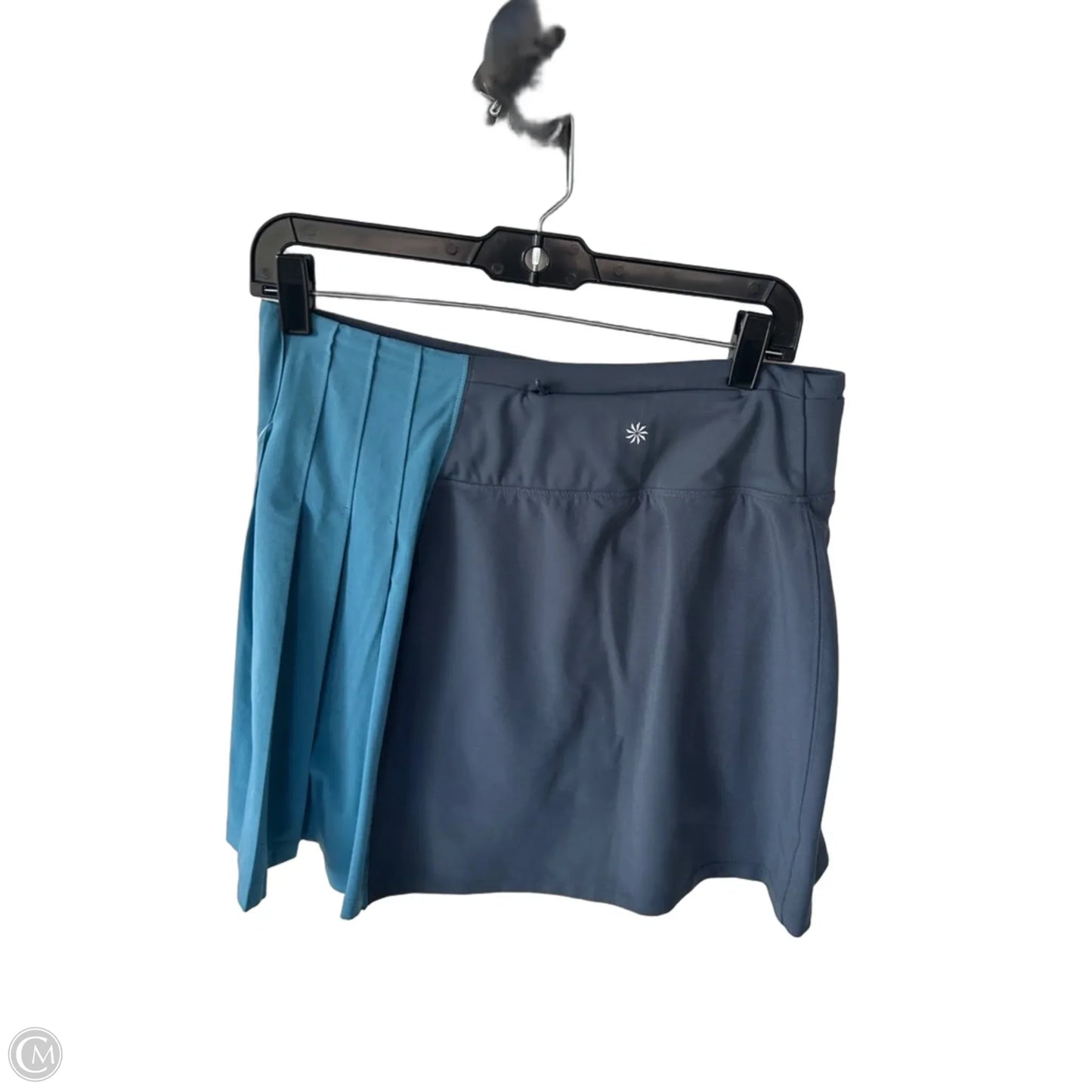 Athletic Skort By Athleta In Blue & Grey, Size: M