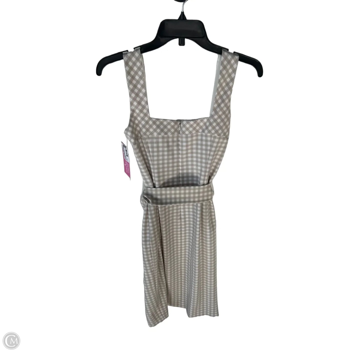 Dress Work By White House Black Market In Tan & White, Size: Xs