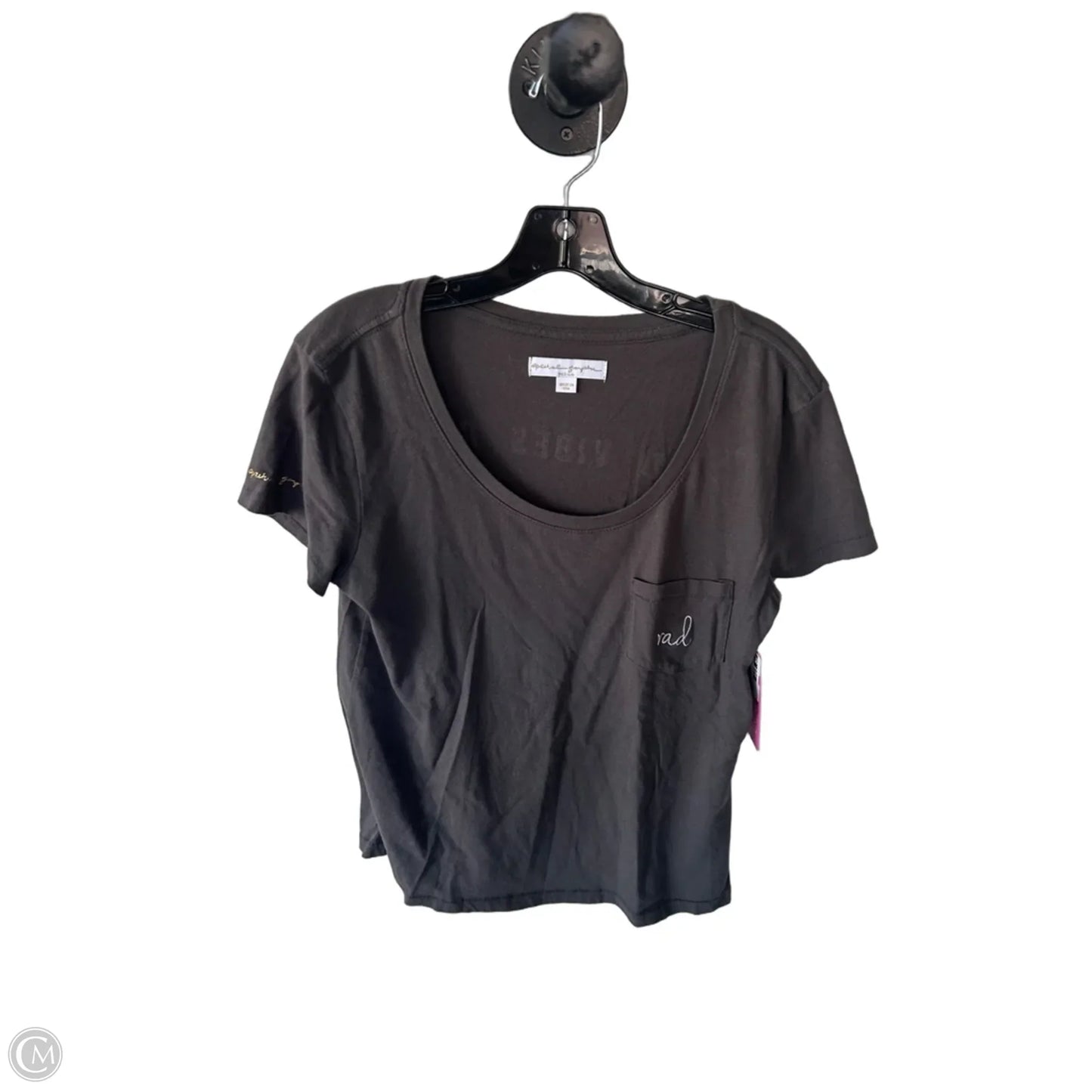 Top Short Sleeve Basic By Spiritual Gangster In Grey, Size: M