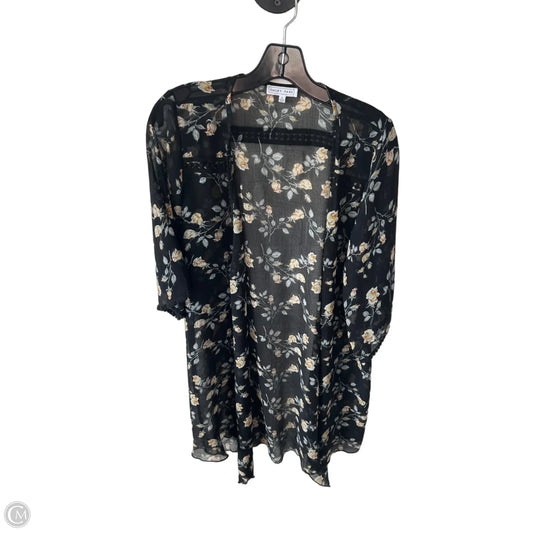 Kimono By Emory Park In Black & Yellow, Size: M
