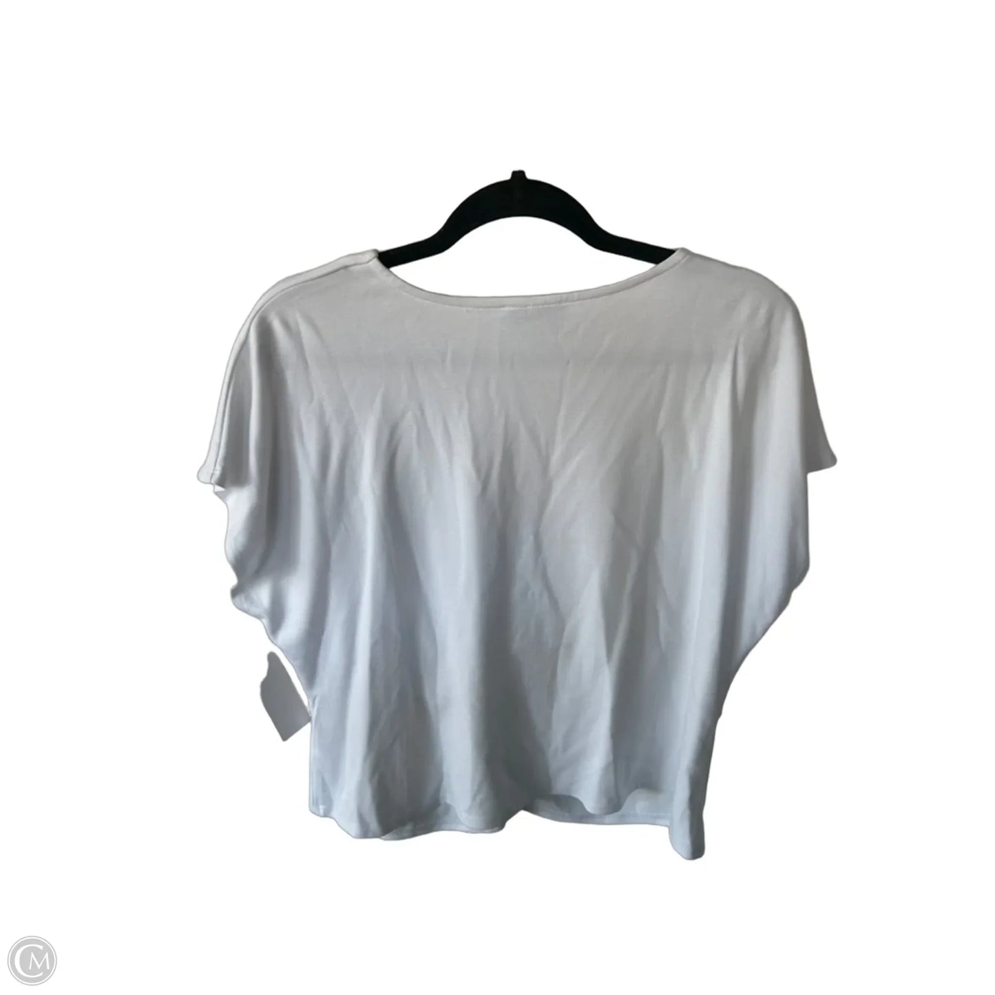 Top Short Sleeve By Cece In White, Size: L