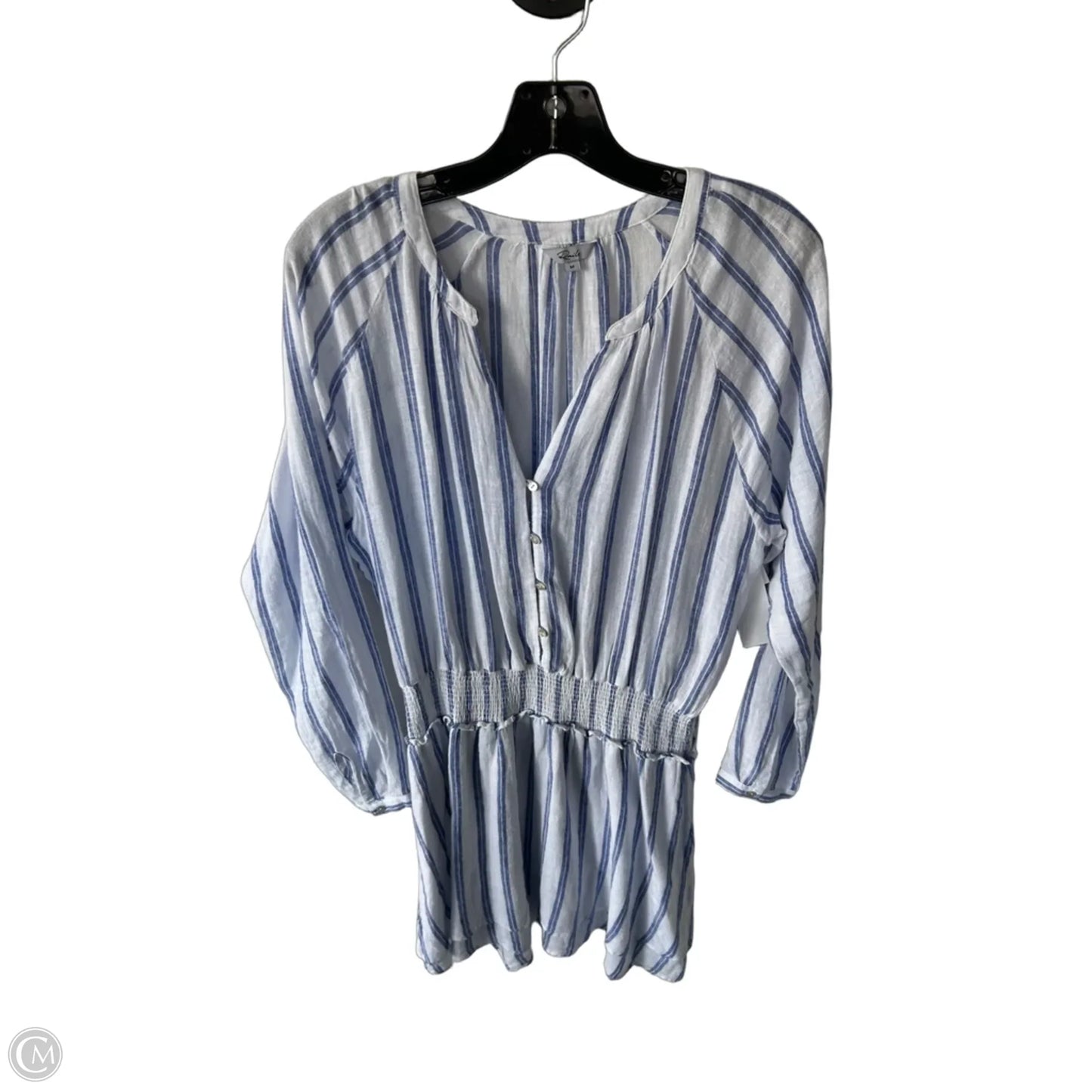 Dress Casual Short By Rails In Blue & White, Size: M