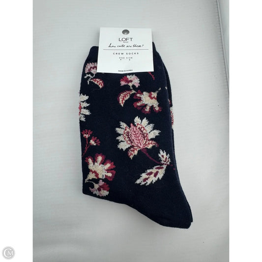 Socks By Loft In Blue & Cream, Size: Osfm