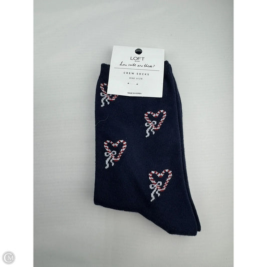 Socks By Loft In Blue & Red & White, Size: Osfm