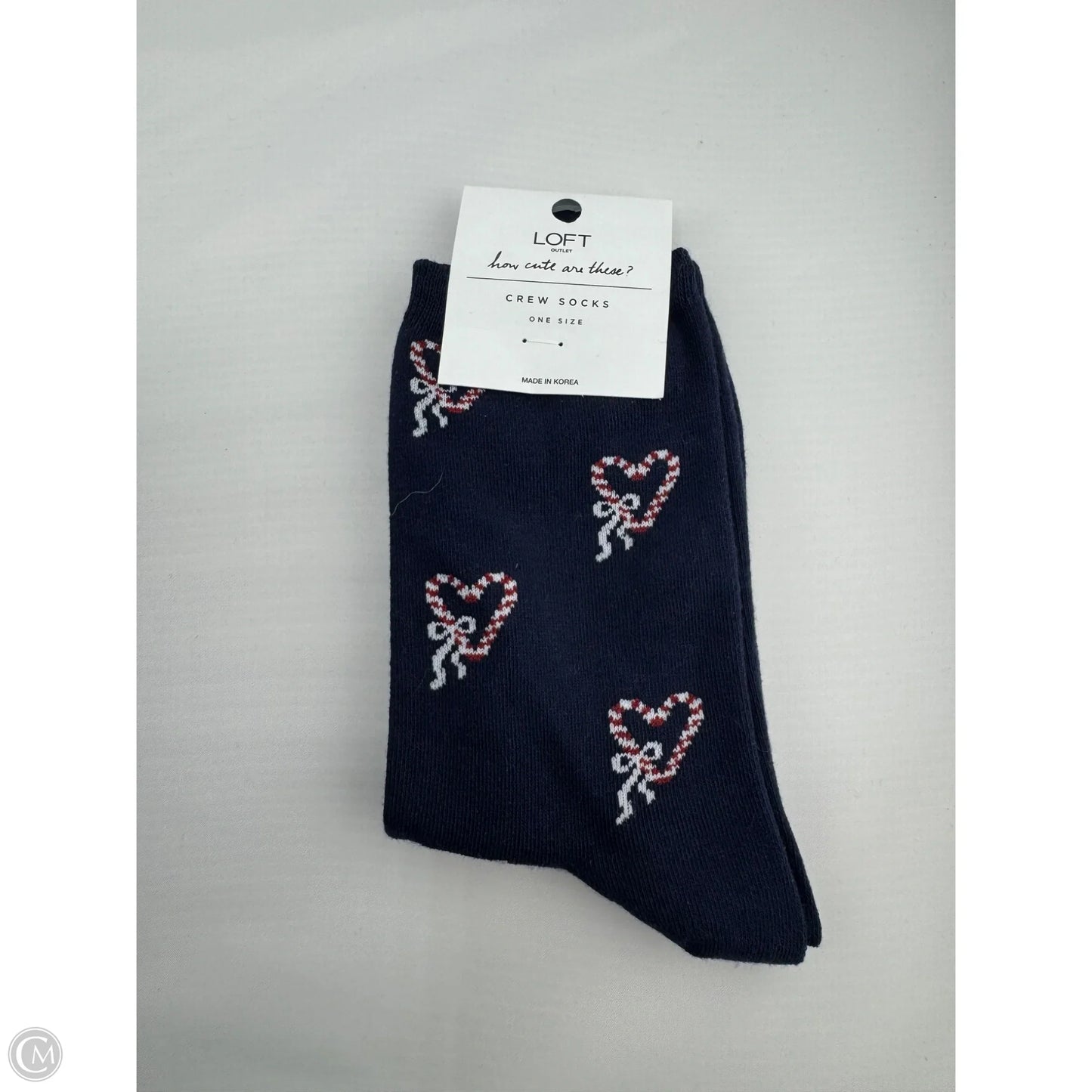 Socks By Loft In Blue & Red & White, Size: Osfm