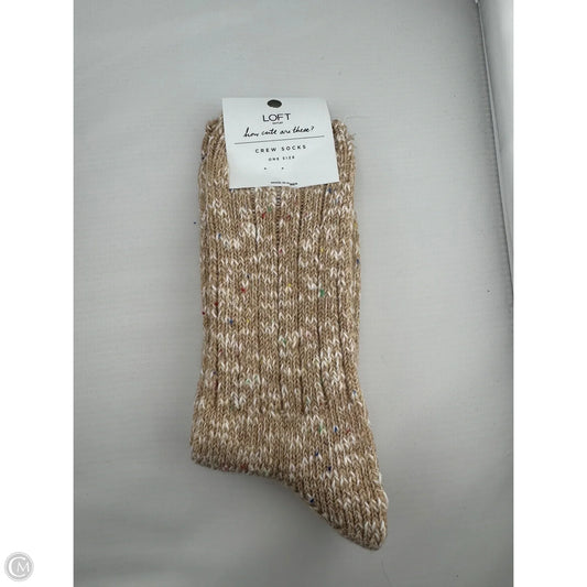 Socks By Loft In Tan & White, Size: Osfm