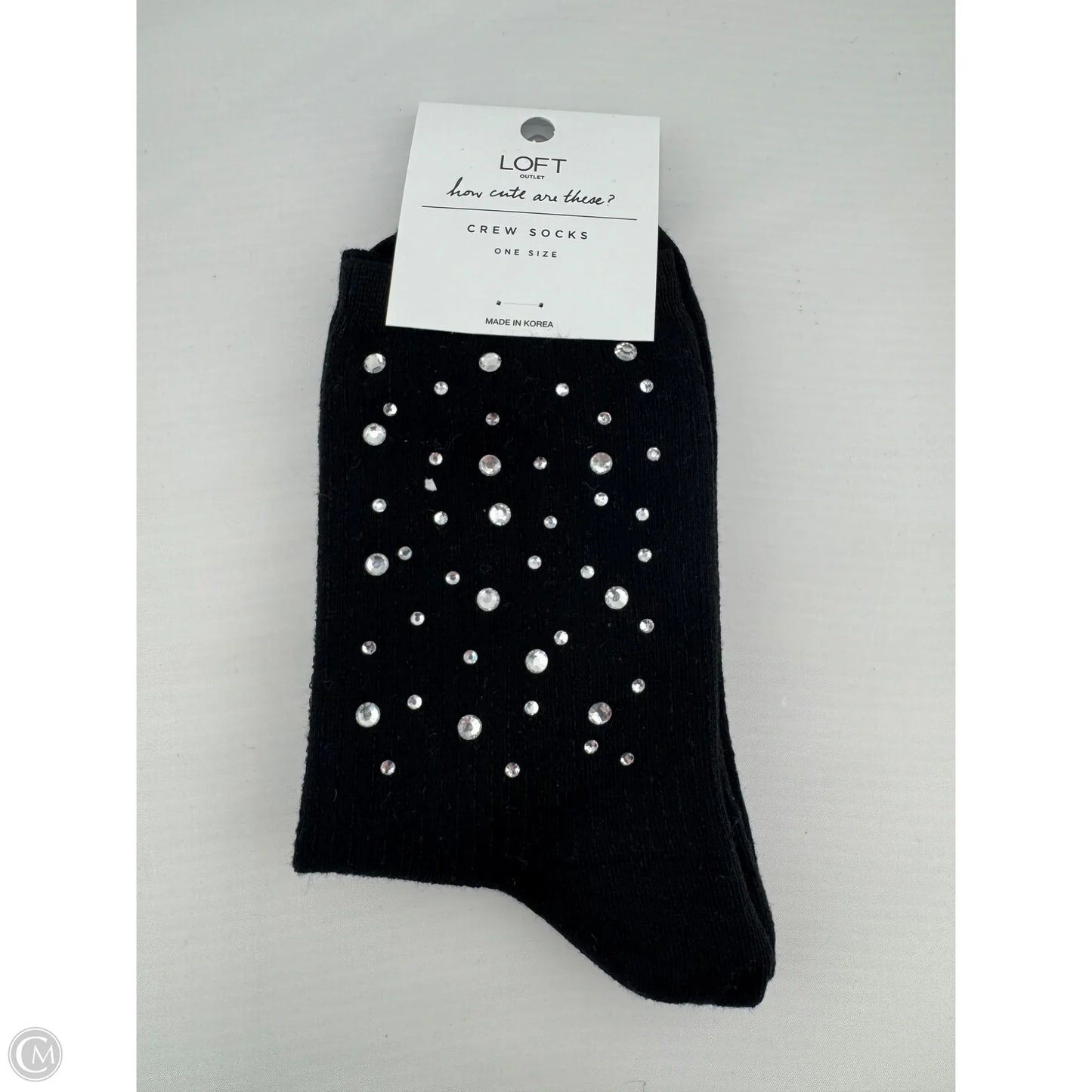 Socks By Loft In Black & White, Size: Osfm