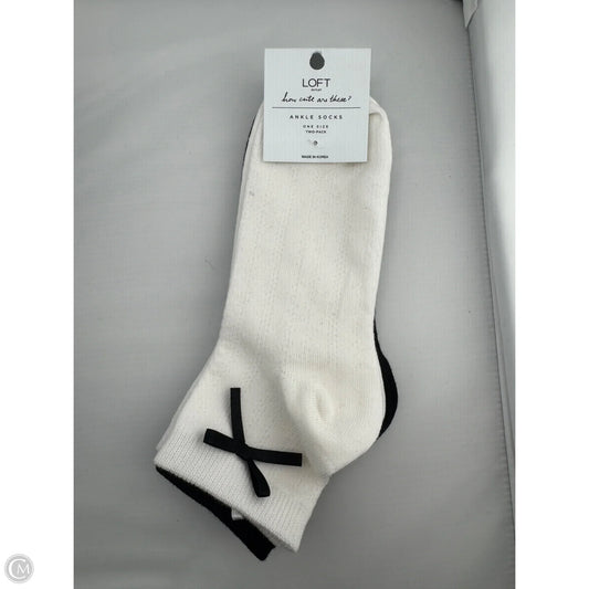 Socks By Loft In Black & White, Size: Osfm