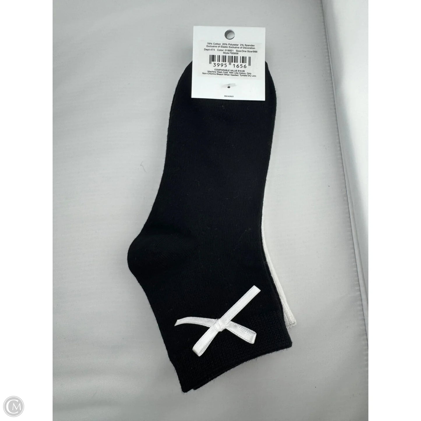 Socks By Loft In Black & White, Size: Osfm