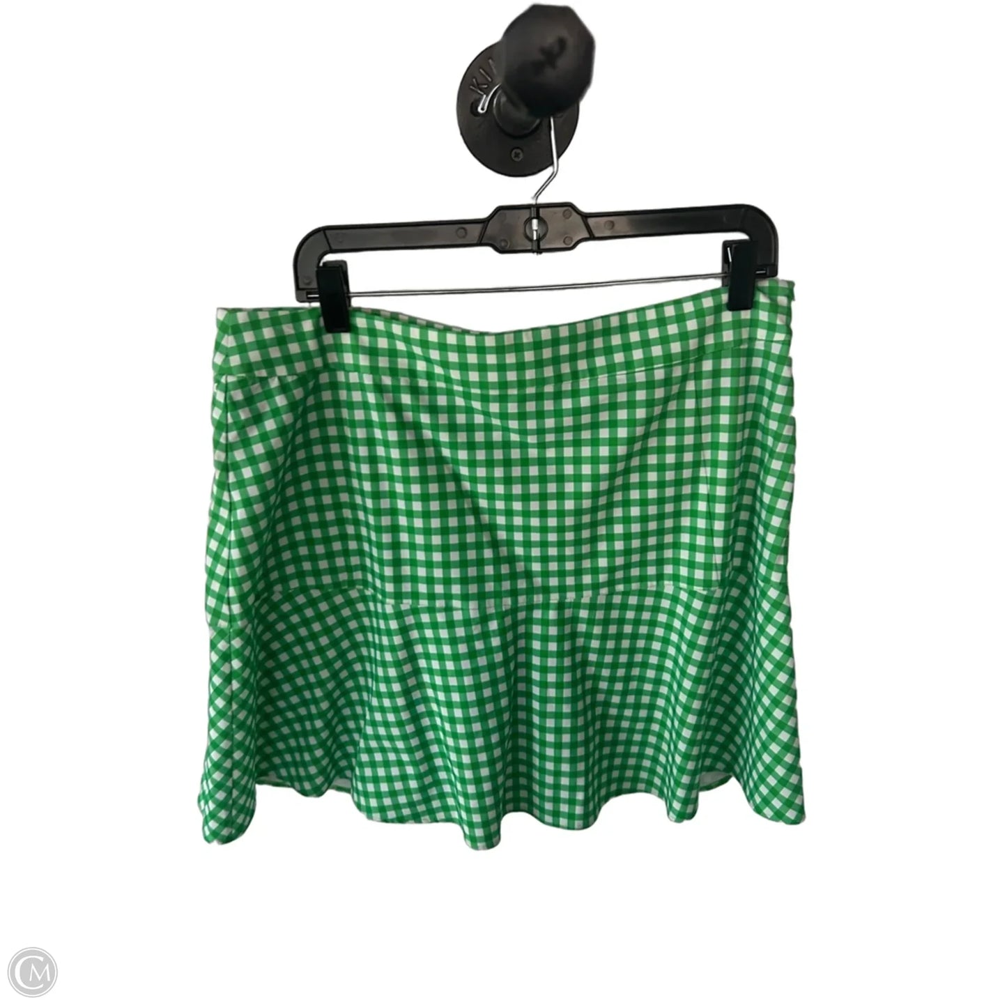 Athletic Skort By Rlx In Green & White, Size: L