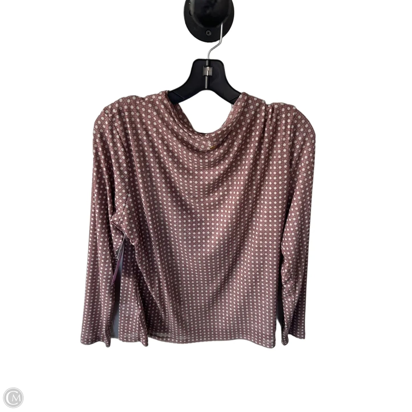 Athletic Top Long Sleeve Crewneck By Cmc In Bronze, Size: L