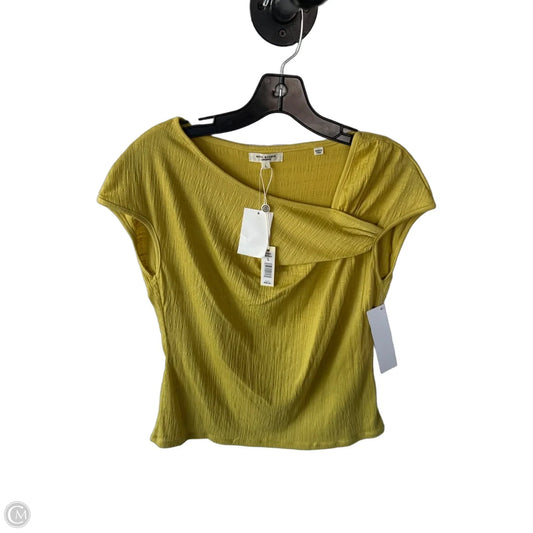 Top Sleeveless By Max Studio In Green & Yellow, Size: L