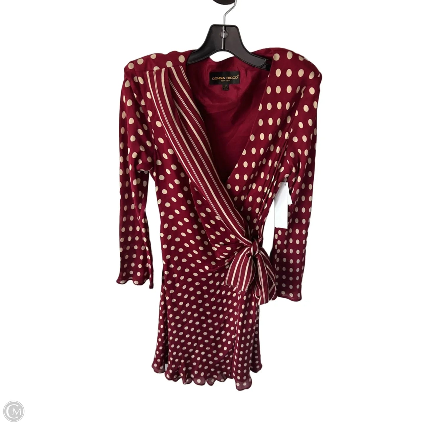 Dress Work By Donna Ricco In Red & Tan, Size: L
