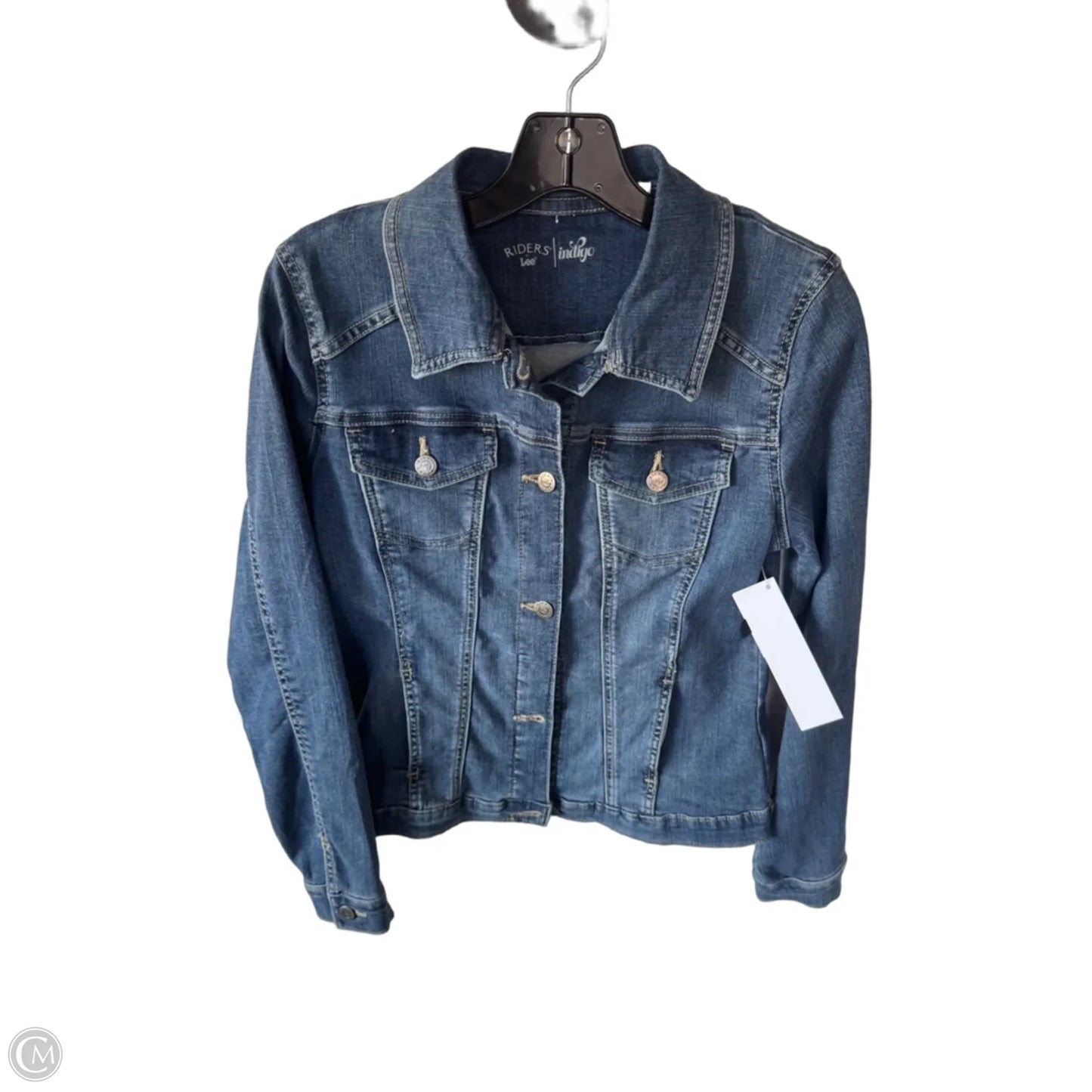 Jacket Denim By Riders In Blue Denim, Size: S