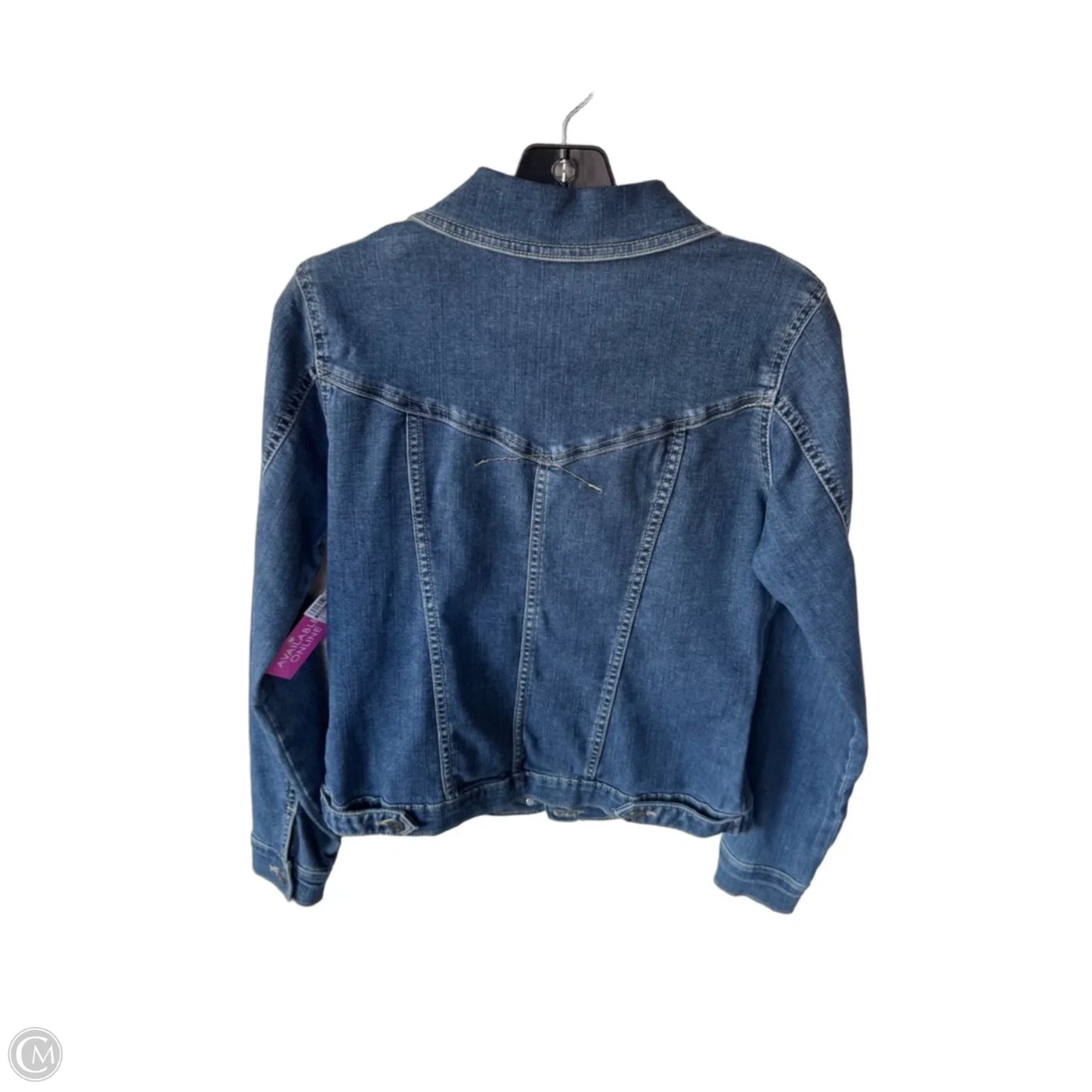 Jacket Denim By Riders In Blue Denim, Size: S