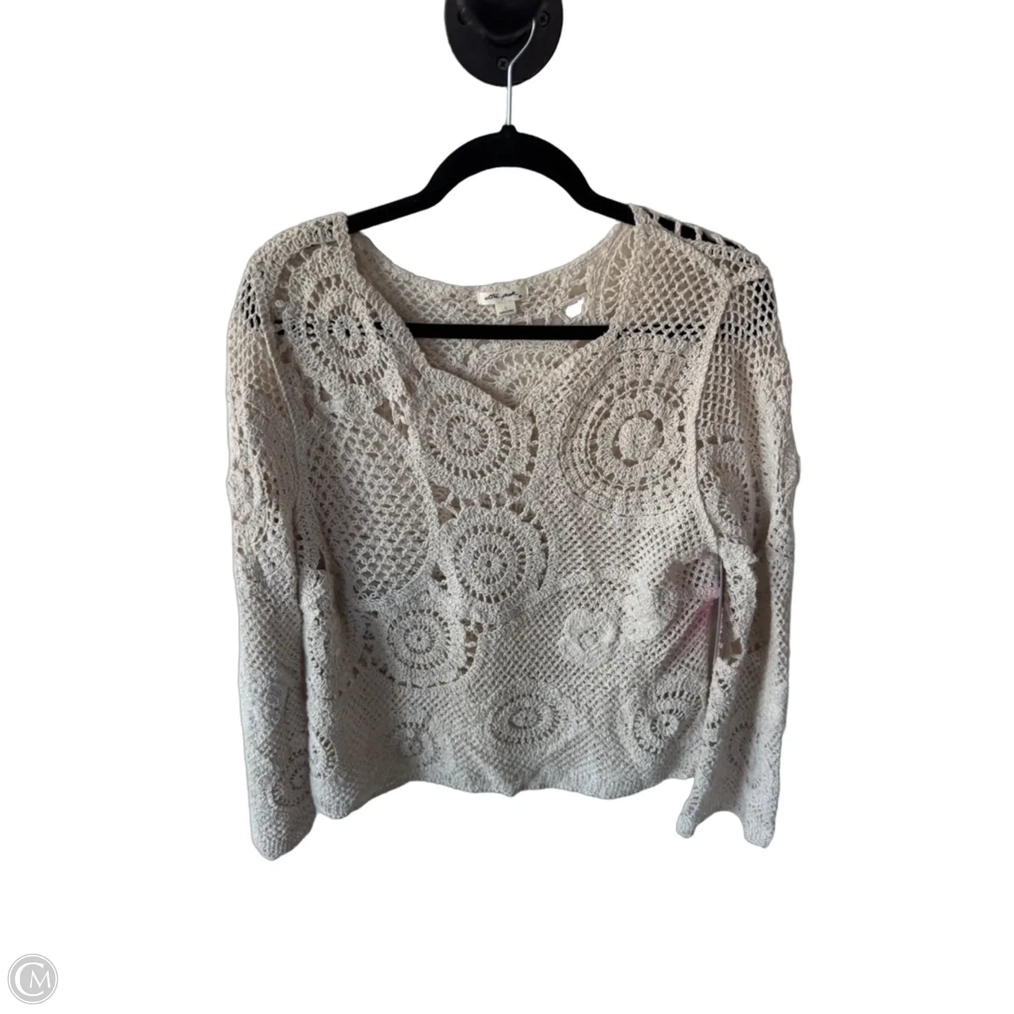 Sweater By Ultra Pink In Cream, Size: L