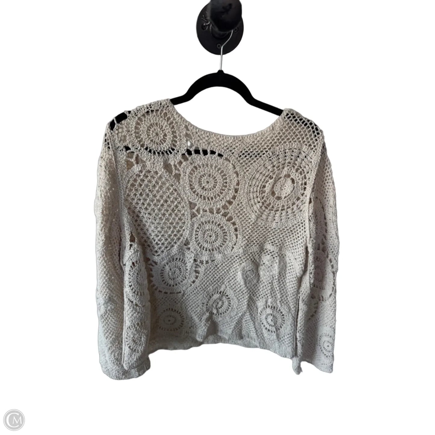 Sweater By Ultra Pink In Cream, Size: L