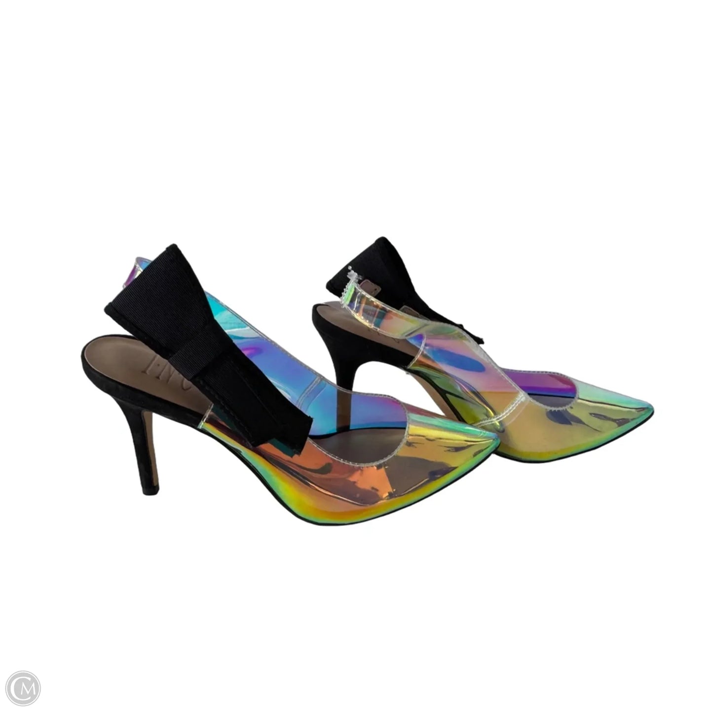 Shoes Heels Stiletto By Inc In Black & Silver, Size: 6.5