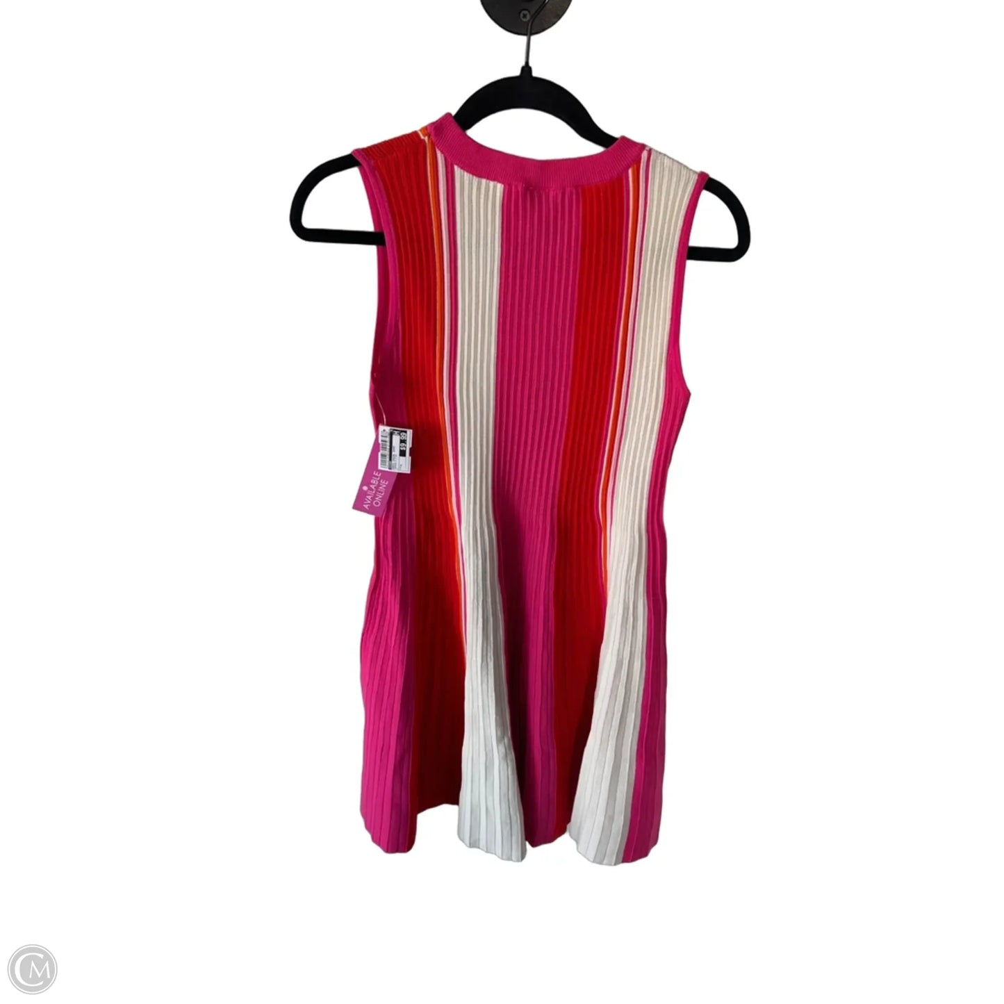 Dress Casual Short By Scoop In Orange & Pink, Size: M
