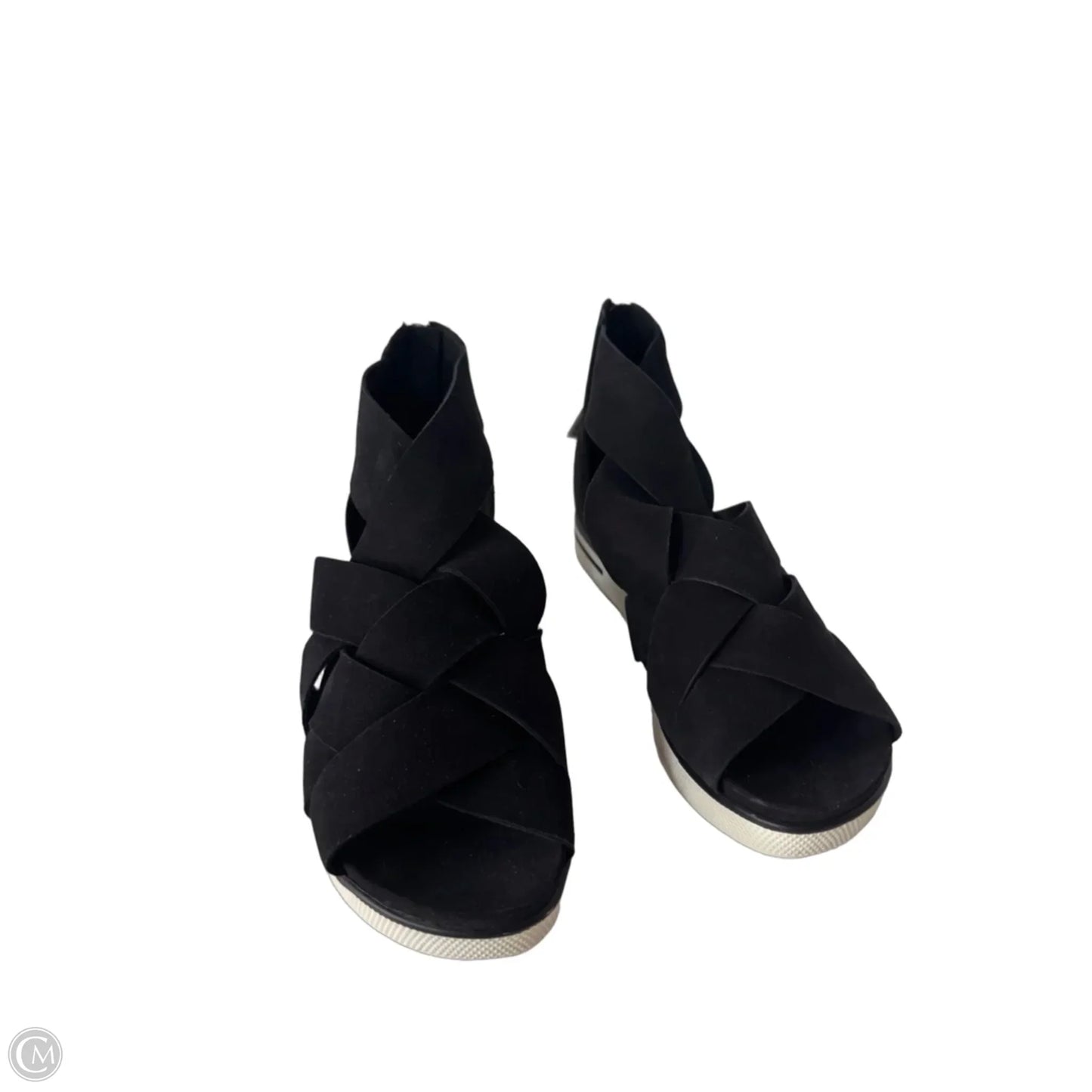 Sandals Flats By Eileen Fisher In Black, Size: 7.5