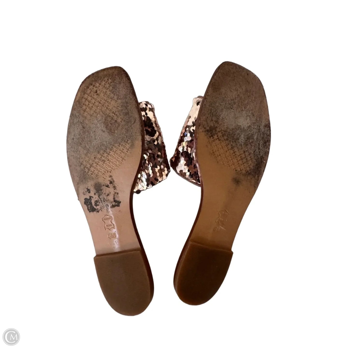 Sandals Designer By Tory Burch In Gold, Size: 8