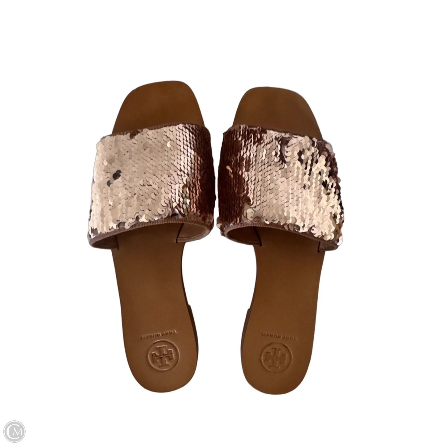 Sandals Designer By Tory Burch In Gold, Size: 8