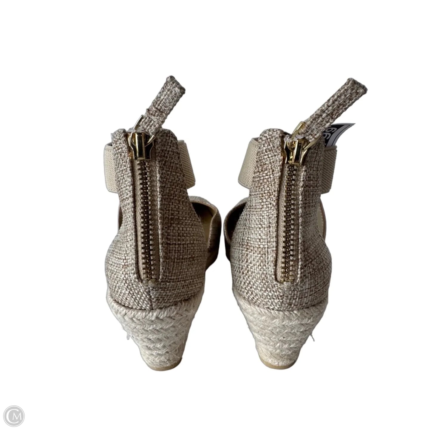 Sandals Heels Wedge By Talbots In Cream & Tan, Size: 5
