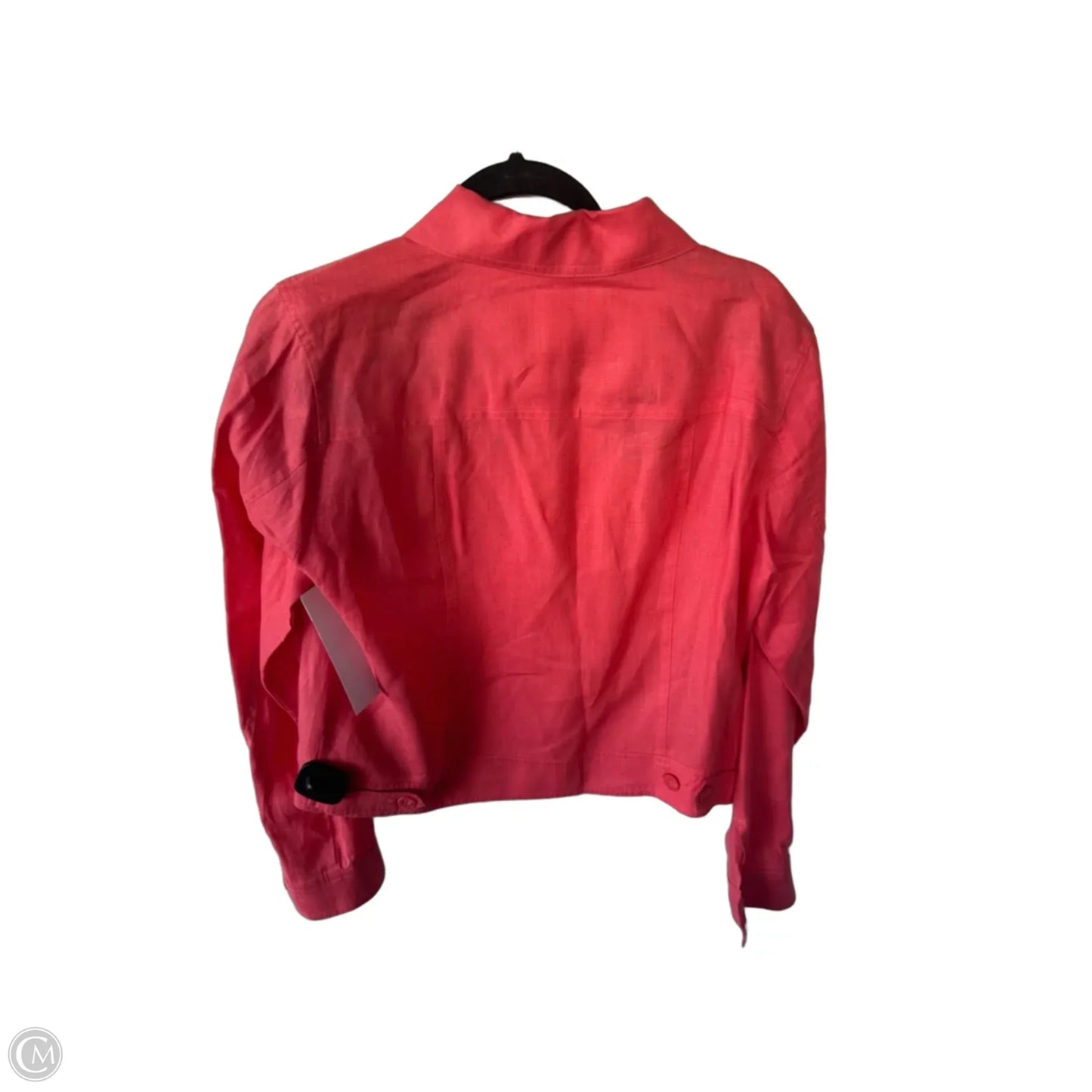 Jacket Shirt By Tommy Bahama In Coral, Size: M