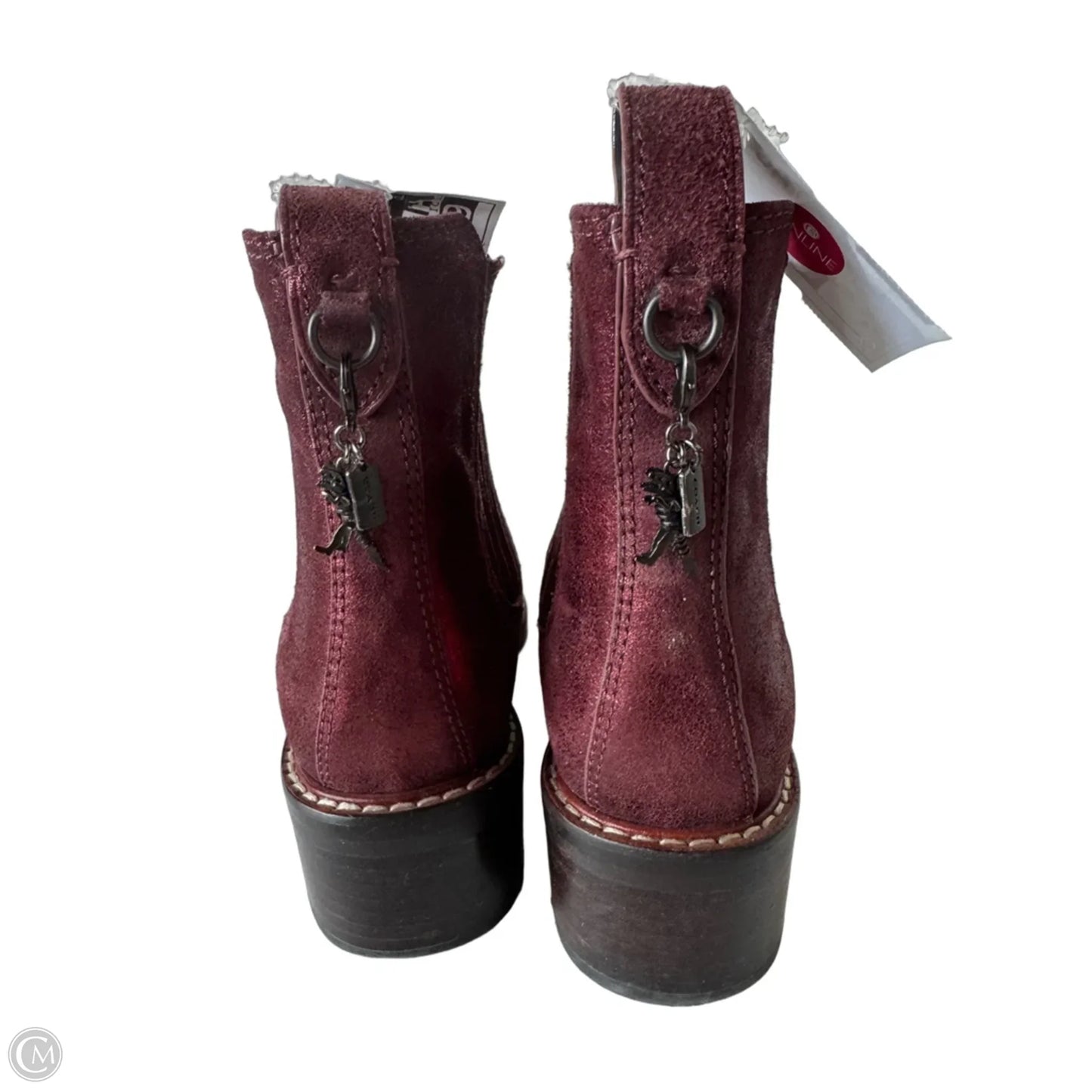 Boots Designer By Coach In Red, Size: 6