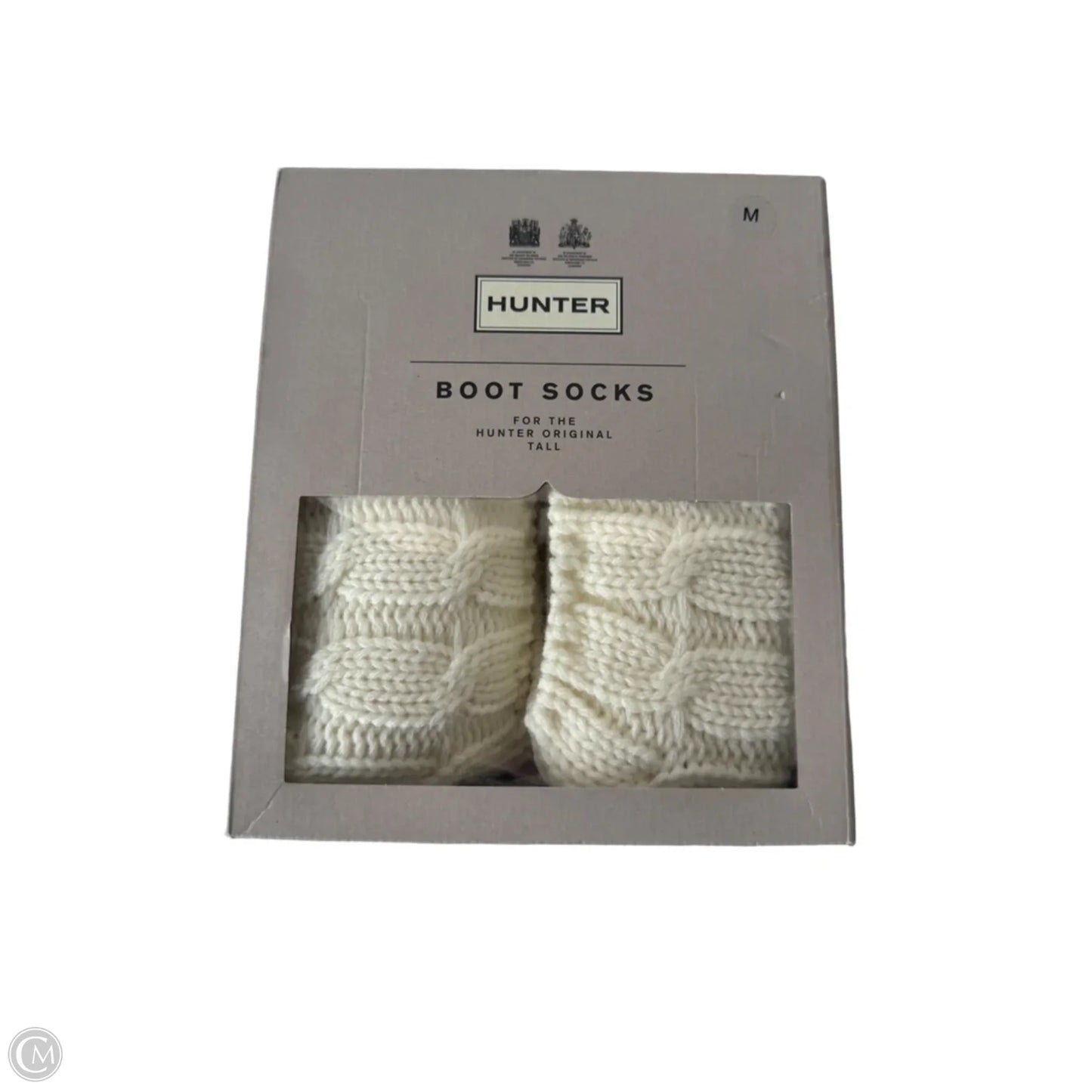 Socks By Hunter In Cream, Size: Medium