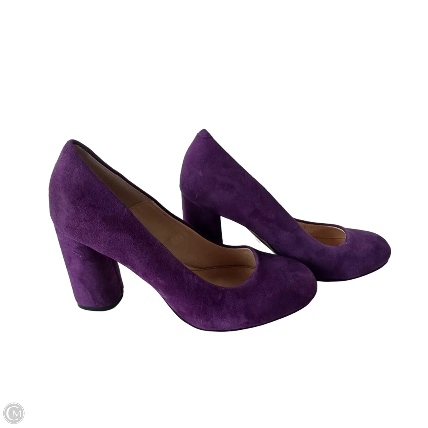 Shoes Heels Block By Isola In Purple, Size: 6.5