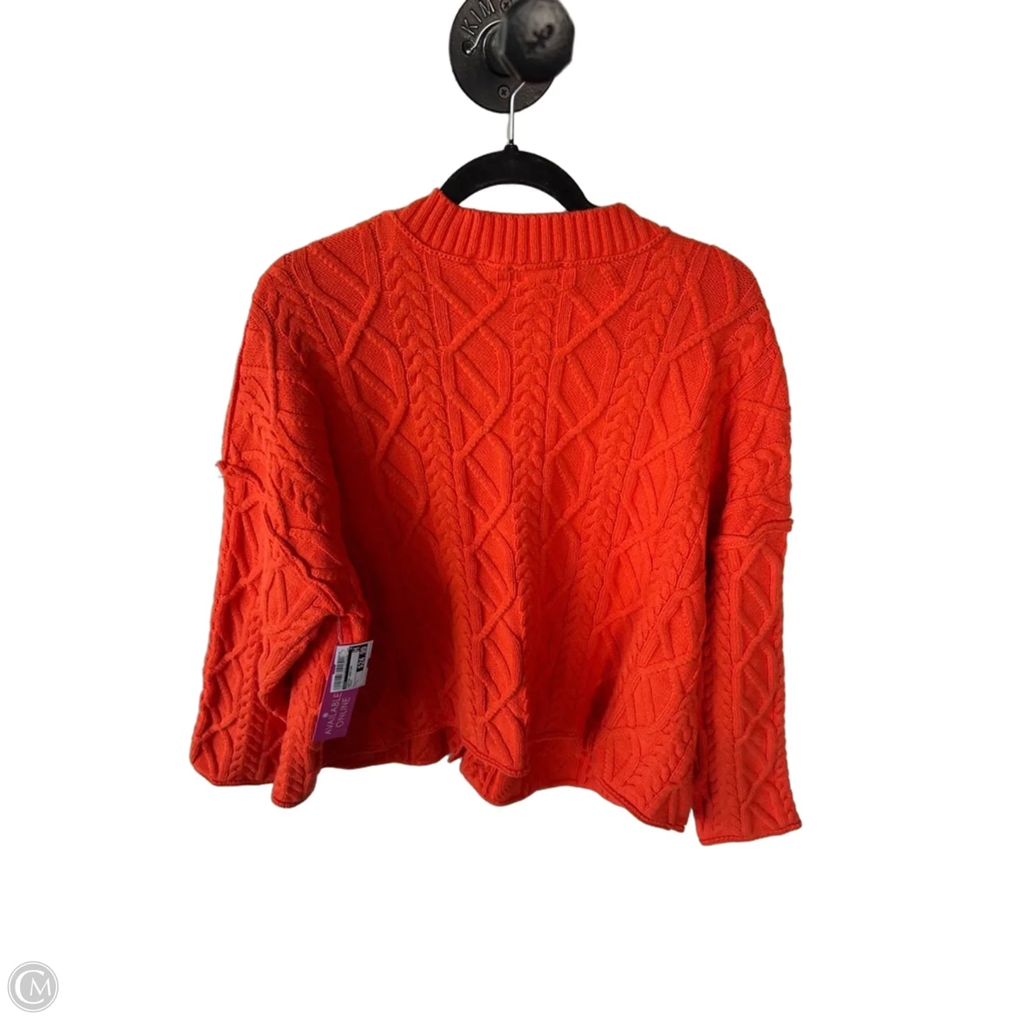 Sweater Cardigan By Vici In Orange, Size: L