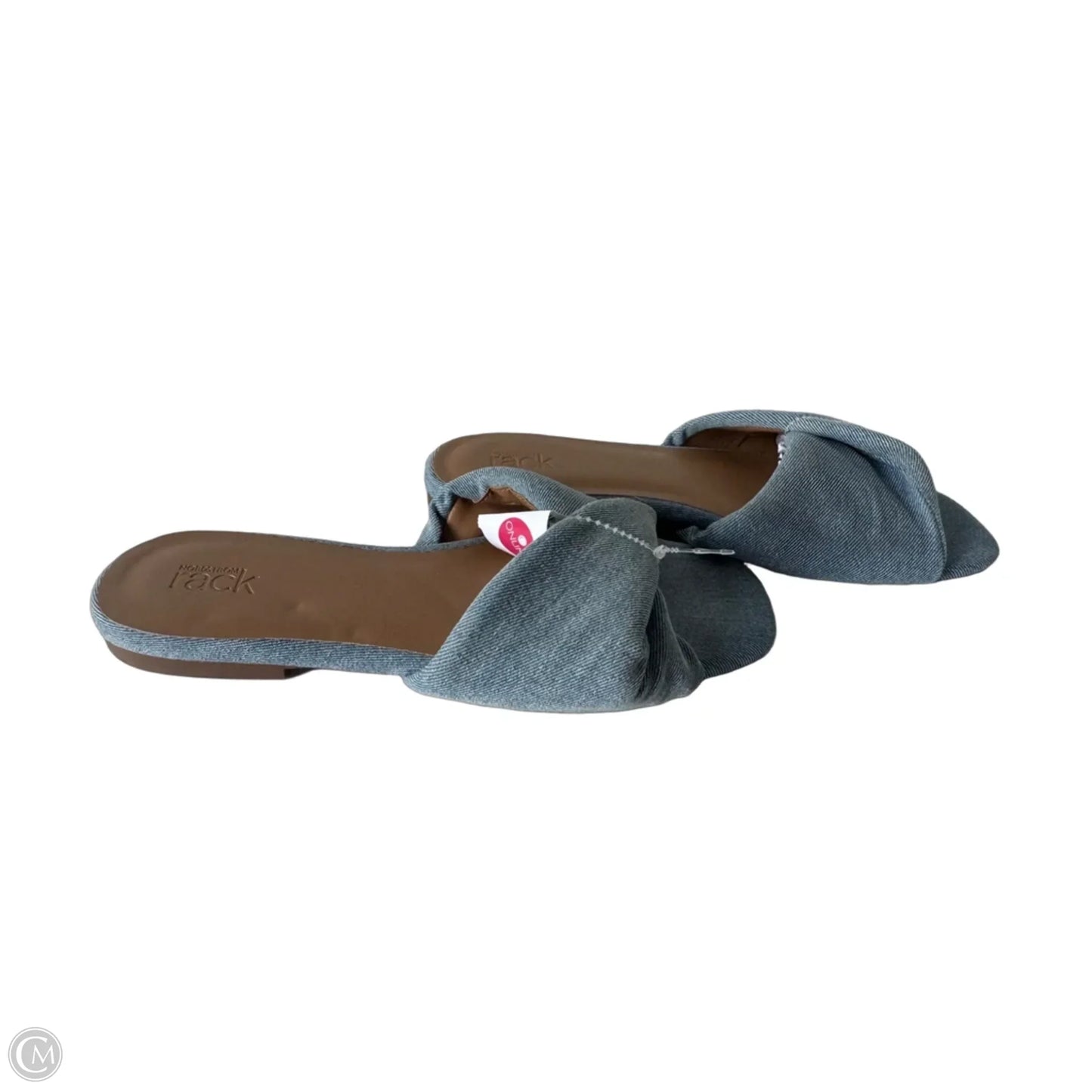 Sandals Flats By Nordstrom In Blue Denim, Size: 9