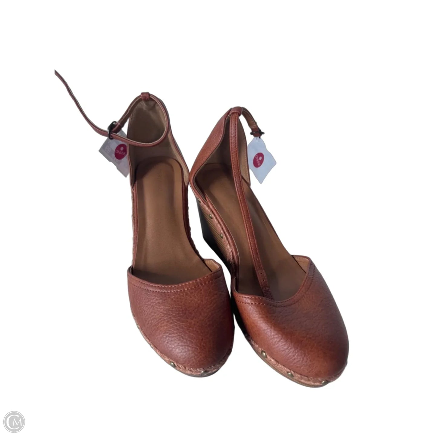 Shoes Heels Wedge By Maurices In Brown, Size: 8.5