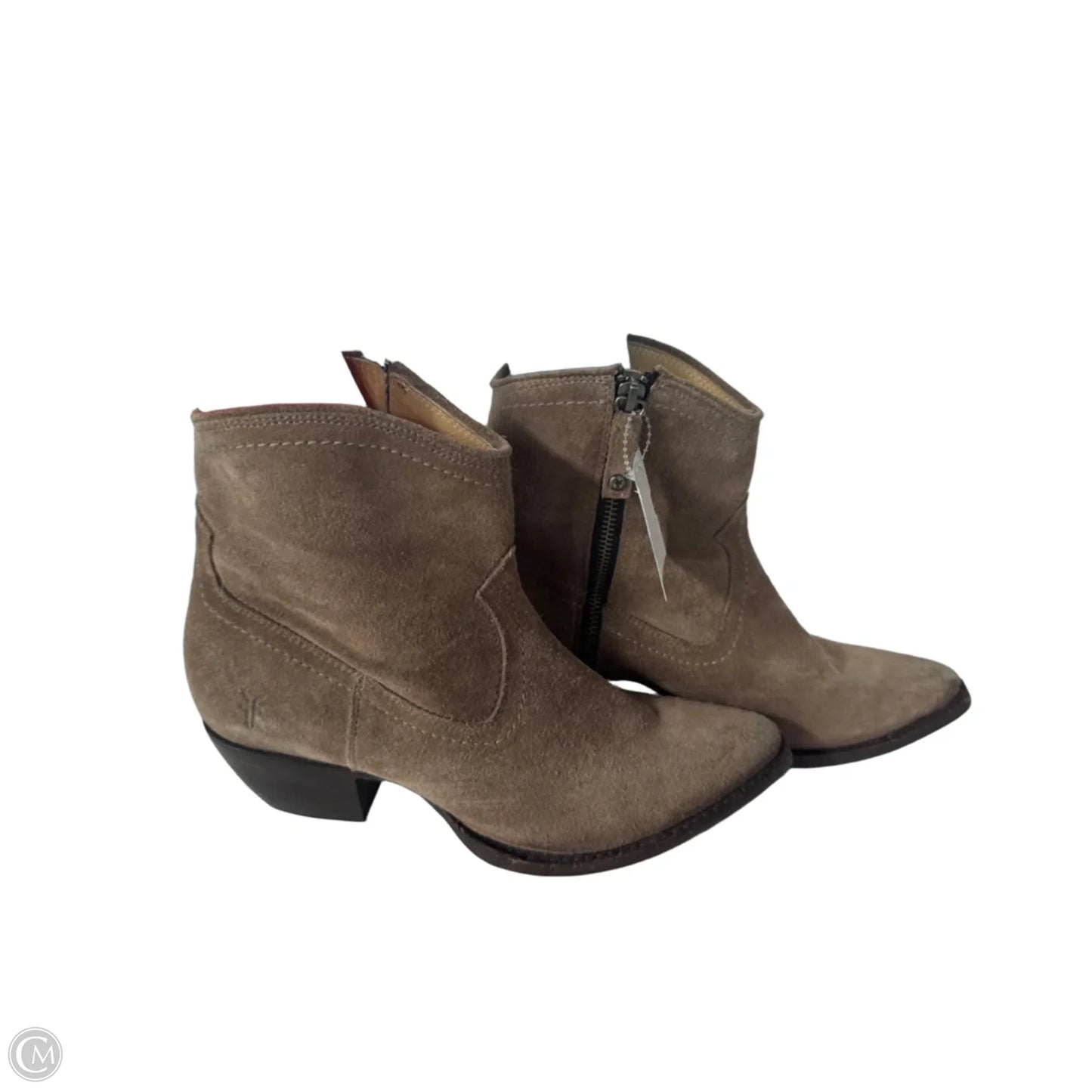 Boots Designer By Frye In Brown, Size: 8.5