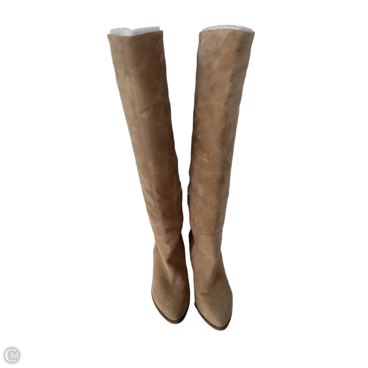 Boots Knee Heels By Vince Camuto In Tan, Size: 8