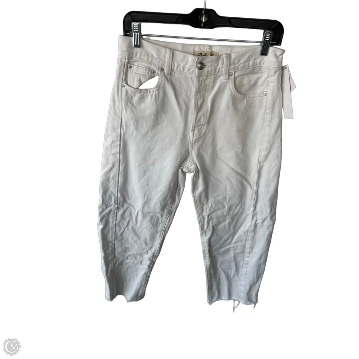 Jeans Straight By Madewell In White Denim, Size: 2