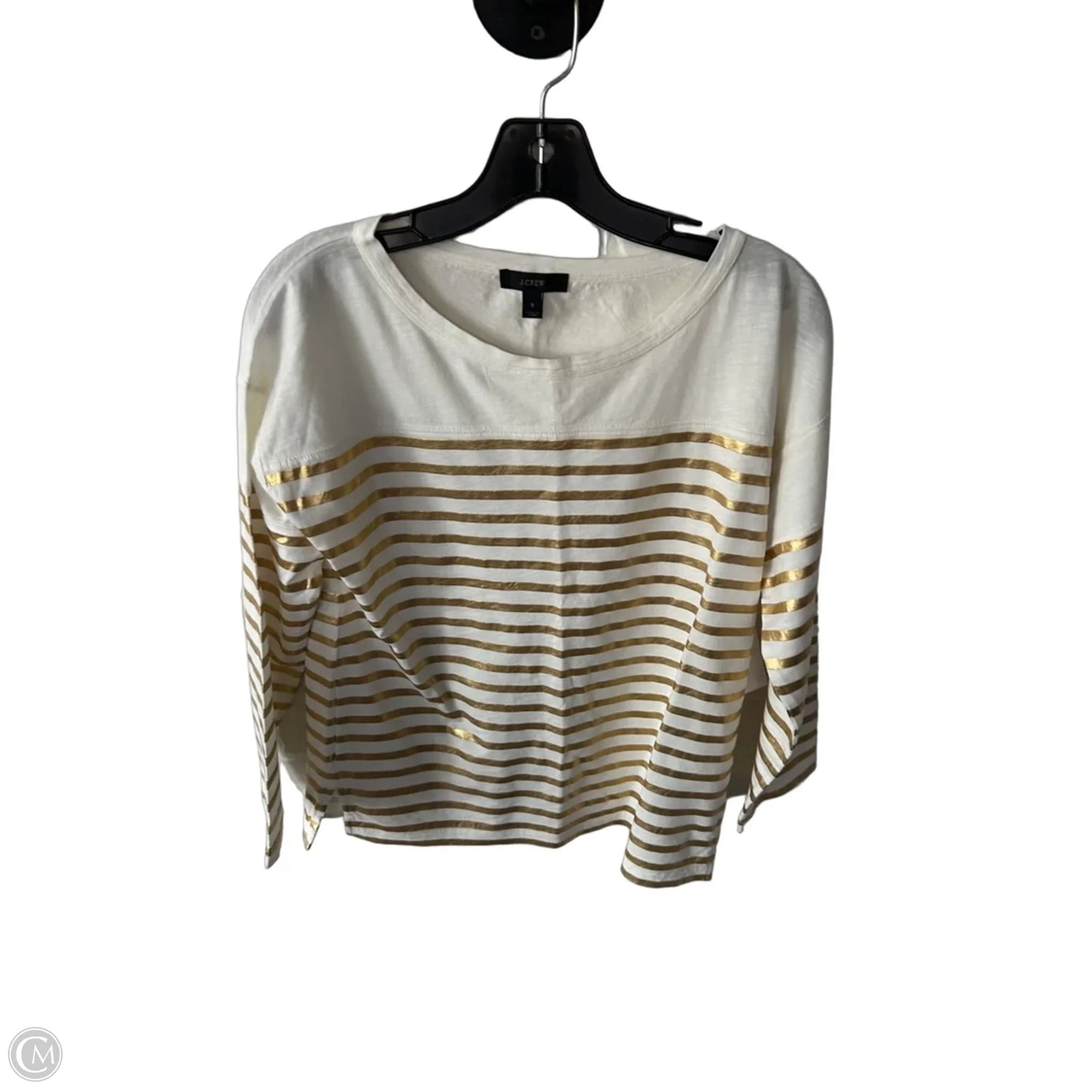 Top 3/4 Sleeve By J. Crew In Cream, Size: S
