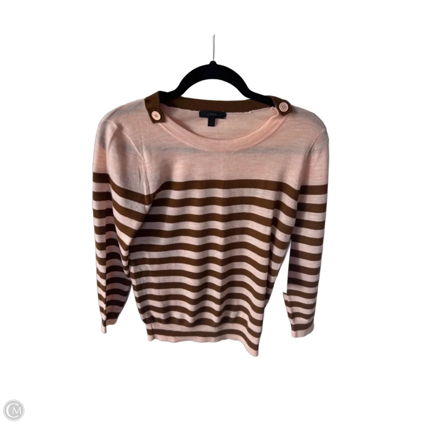 Sweater By J. Crew In Brown & Orange, Size: S
